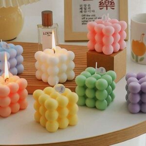 Pastel Bubble Cube Scented Candles