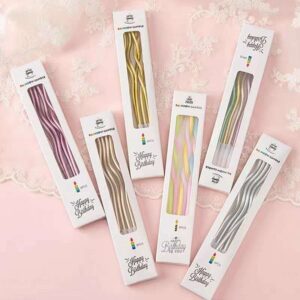 Long Gold Sparkler Birthday Candles